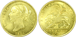 1841 Mohur India 